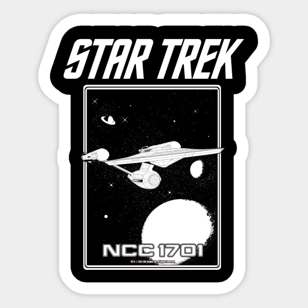 USS Enterprise NCC-1701 Sticker by SimonBreeze